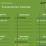 Evenementenkalender seizoen 2023/2024