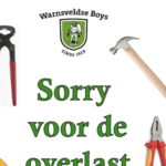 Sorry voor de overlast