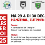 Oudejaarstoernooi Zutphen op 29 en 30 december